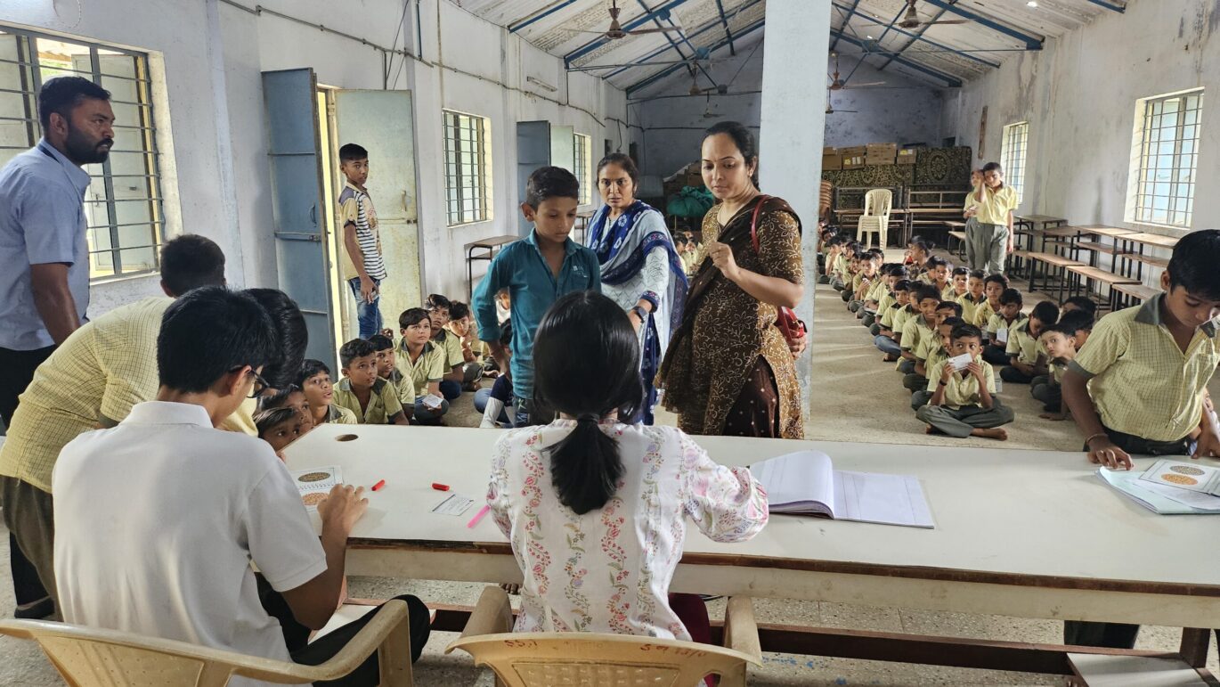 Project Aiding Colours for Government school children in rural area